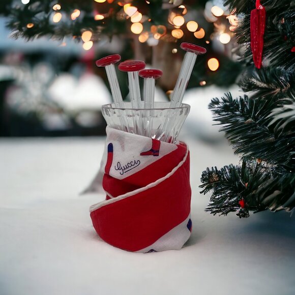 Gucci Vintage Equestrian Boot Scarf/Handkerchief - Picture 9 of 9